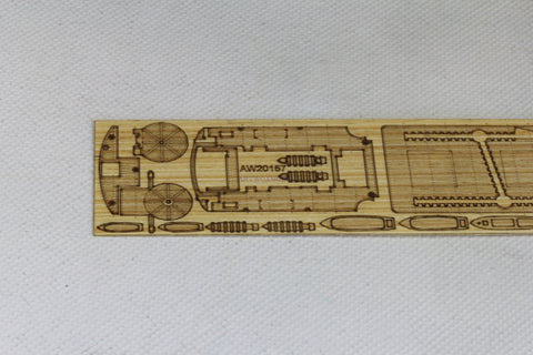 ARTWOX Aoshima 009758 Japanese Navy Special Waterplane Mothership Kawakamaru Wood Deck AW20157