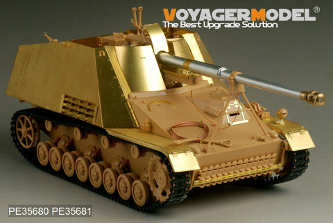 Voyager PE35680 "rhinoceros" self propelled antitank gun upgrade metal etching parts (T Society)