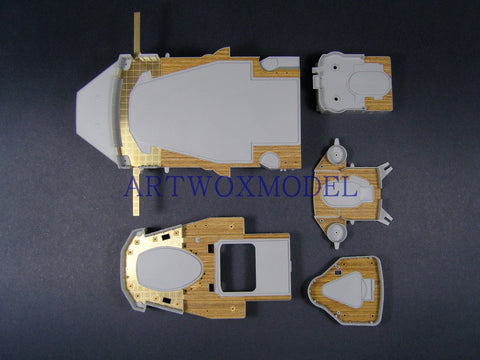 Artwox model wooden deck for trumpeter 03702 Bismarck battleship wooden deck AW30003A