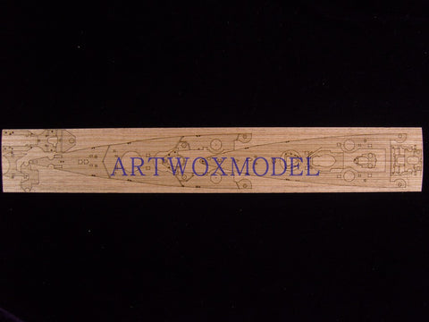Artwox model wooden deck for Tamiya 77518 German Shane Khost battle cruiser wooden deck AW20050
