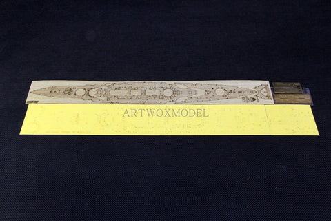 Artwox model wooden deck for KAJIKA KM70001Japanese battle ship 1914 3Mcover paper wooden deck PEAM20027A