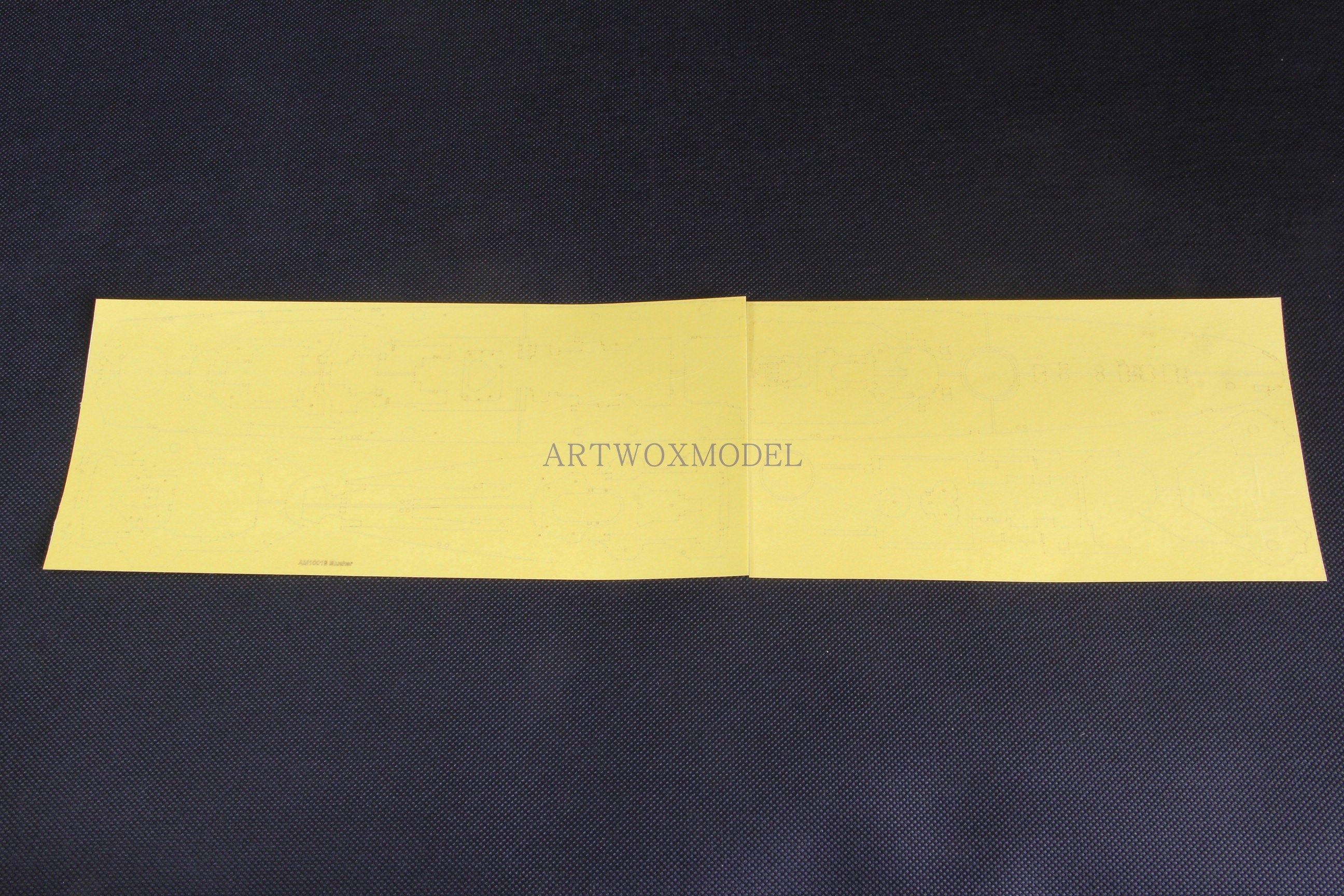 Artwox model wooden deck for Trumpeter 05346 German Navy Blucher 3M Cover Paper AM10013