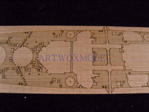 Artwox model wooden deck for Airfix a06205英国乔治五世战列舰木甲板aw50027