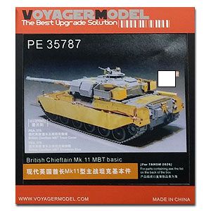 Voyager model metal etching sheet PE35787 modern British chieftain MK11 main battle tank basic components