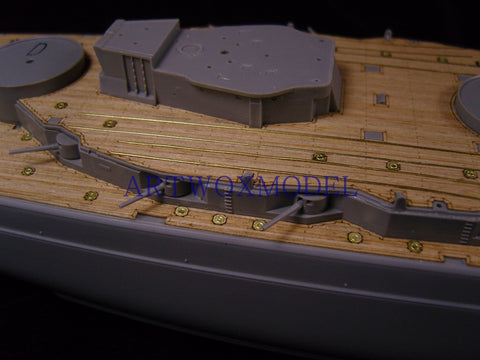 Artwox model wooden deck for ICM/S002 German Battleship Election Wooden Deck AW10065