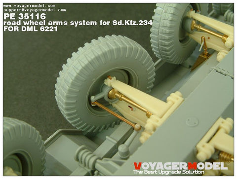 Voyager PE35116 Sd.Kfz.234 Movable-suspension upgrade kit for eight-wheel armoured vehicles