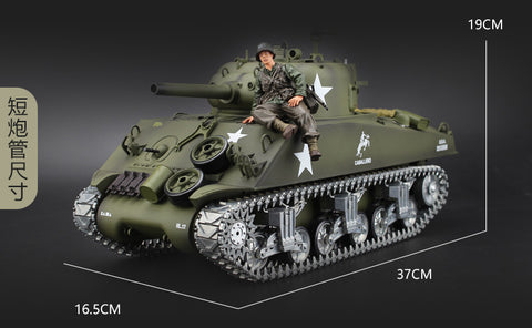 HengLong 1/16 full Simulation of World War II American M4A3 Sherman Model 2.4G remote controlled Metal Tank tracked vehicle