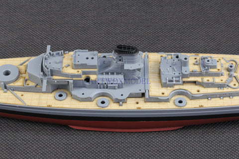 ARTWOX MENG PS-003 The German battleship Bismarck free glue preseparated wooden deck AW20173