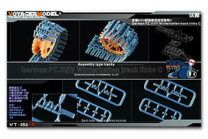 Voyager Model etching sheet VT-35013 World War II German III / IV winter track type C