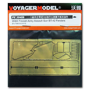 Voyager model metal etching sheet PE35456 World War II Flying Plate of Finnish BT-42 assault Gun