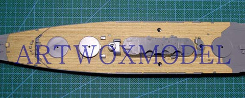 Artwox model wooden deck for Tamiya 31114 Japanese battleship AW20003