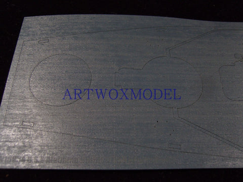 Artwox model wooden deck for trumpeter 05307 USS Alabama wood deck aw 10054