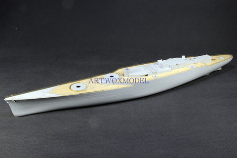 Artwox model wooden deck for Hobby boss 86506 French Navy Dun KIR battleship wooden deck AW10138