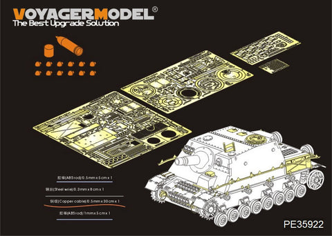 Voyager Model Metal Etching sheet PE35922 World War II German Grizzly assault Gun Advanced basic Reformation