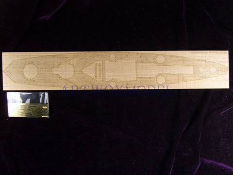 Artwox model wooden deck for Heller 81073 Dunkirk battleship wooden deck AW50018