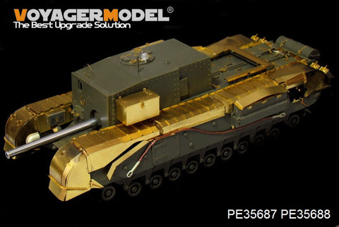 Voyager model metal etching sheet PE 35687 Metal etching for 3 inch gun mounted upgrade for Churchill heavy combat vehicles