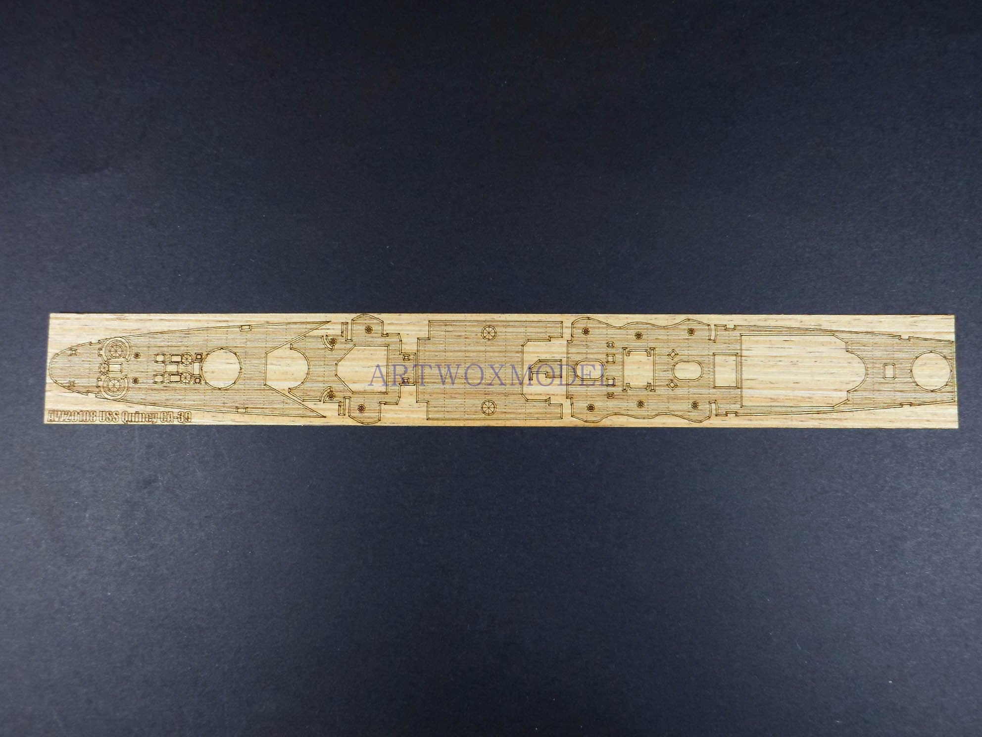 ARTWOX Trumpeter 05749 US Navy CA44 vines, heavy cruiser, wooden deck AW20109