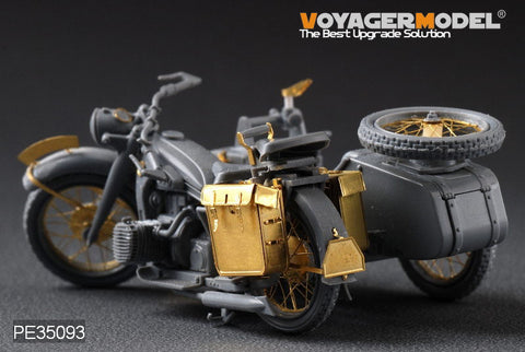 Voyager model metal etching sheet PE35093 German R-12 three-wheeled motorcycle upgrade for metal etching(for Red Star)