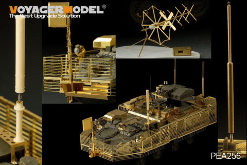 Voyager model metal etching sheet PEA256 "West Rick" armored vehicle is a IED jammer / high power antenna / identification board.