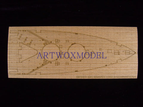 Artwox model wooden deck for Academy 14105 battle weary battleship wood deck aw 10031