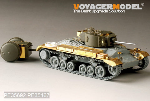 Metal etching for Voyager PE35692 Valentin Mk.III infantry tanks and uniaxial towing trailers