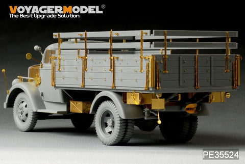 Voyager model metal etching sheet PE 35524 Opel "Lightning" 3 ton truck shallow cargo box type metal etching pieces(Dragon)