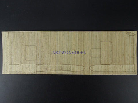 Artwox model wooden deck for Trumpeter 05608 US CV-2 Lexington Aircraft Carrier 1942 Wood Deck AW10119