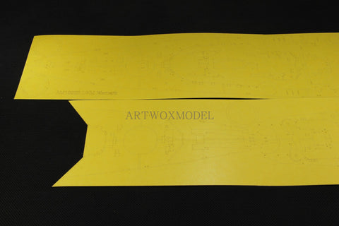 Artwox model wooden deck for Trumpeter 05040 German Bismarck battleship 3M cover paper AM10022