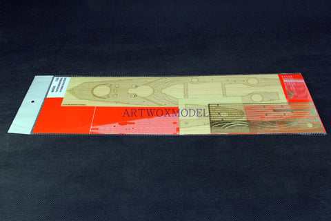 Artwox model wooden deck for Hobby boss 86506 French Navy Dun KIR battleship wooden deck AW10138