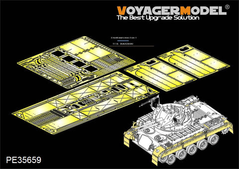 Voyager model metal etching sheet PE35659 German M42A1 dust-proof metal etching parts for air traffic vehicle fenders