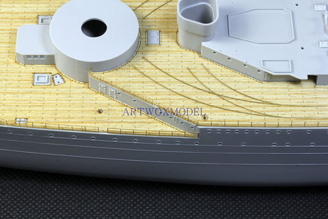 Artwox model wooden deck for Hobby boss 86506 French Navy Dun KIR battleship wooden deck AW10138