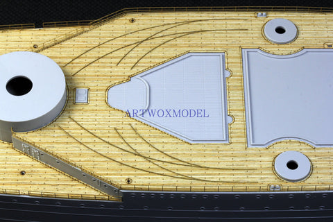 Artwox model wooden deck for Hobby boss 86506 French Navy Dun KIR battleship wooden deck AW10138