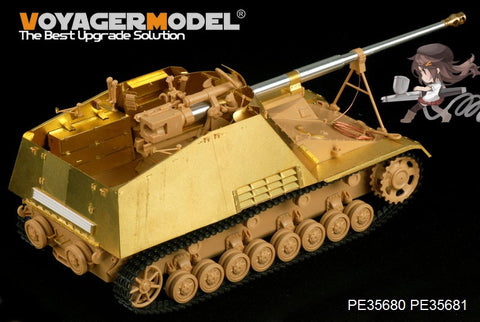 Voyager PE35680 "rhinoceros" self propelled antitank gun upgrade metal etching parts (T Society)