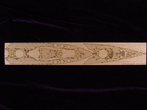 ARTWOX Tamiya 77502 World War II Rodney battleship wooden deck AW20051