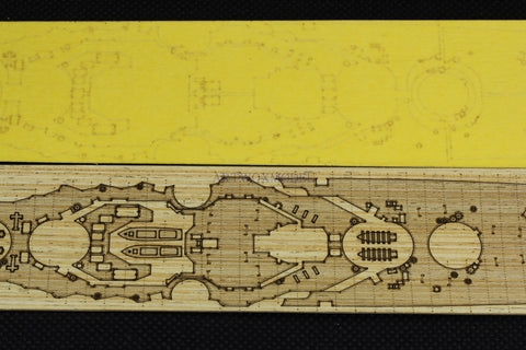 Artwox model wooden deck for HASEGAWA 49117 Japan Ise Battleship 3M Cover Paper Deck PE AM20019A