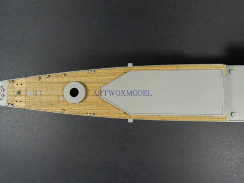 Artwox model wooden deck for trumpeter 05326 Indianapolis ca - 35 1945 wood deck aw 10090