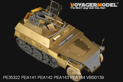 Voyager model metal etching sheet PE35322 Sd.Kfz.250/9 semi crawler Armored Reconnaissance Car upgrade metal etch