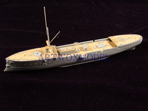 Artwox model wooden deck for Bronco nb5019 Qing Beiyang navy cruiser Jingyuan wooden deck aw 10037