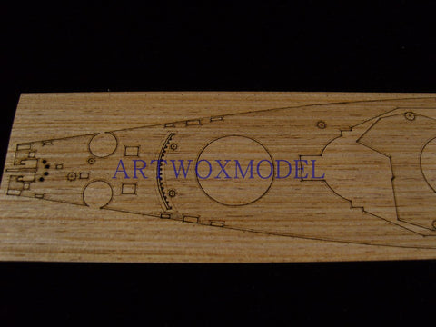 Artwox model wooden deck for Trumpeter 05702 USS New Jersey 1983 wooden deck AW20049