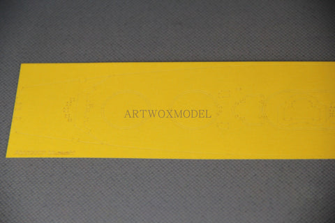 Artwox model wooden deck for Tamiya 31114 Battleship 3M covering Paper AM20002