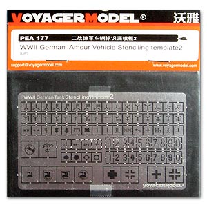 Voyager model metal etching sheet PEA177 World War II German vehicle logo leak board 2