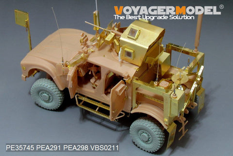 Voyager model metal etching sheet PE35745 M-ATV lightning protection and anti ambush armored vehicle O-GPK machine gun tower upgrade etch