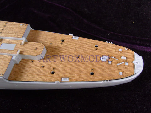 Artwox model wooden deck for Heller 81077 JEAN BART wooden deck AW50017