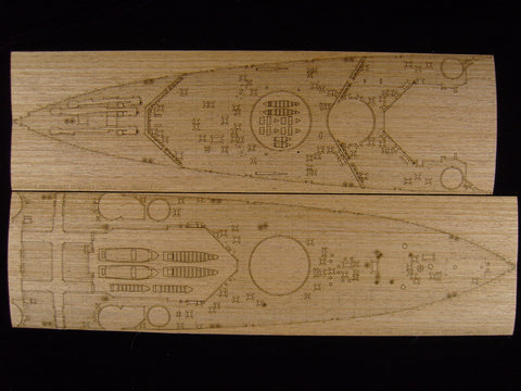 ARTWOX Model Wooden Deck for Tamiya 78011 Prince of Wales battleship wooden deck AW10028