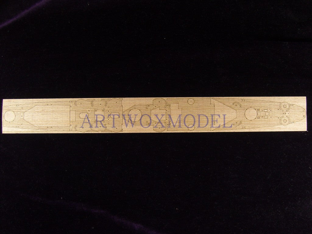 Artwox model wooden deck for Trumpeter 05310 San Francisco cruiser 1944 wooden deck AW10068A