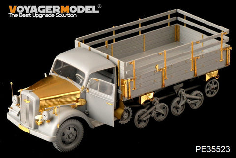 Voyager model metal etching sheet PE35523 Sd.Kfz.3 "Mechanical mule" Metallic etching for upgrade of Semi-tracked Carrie