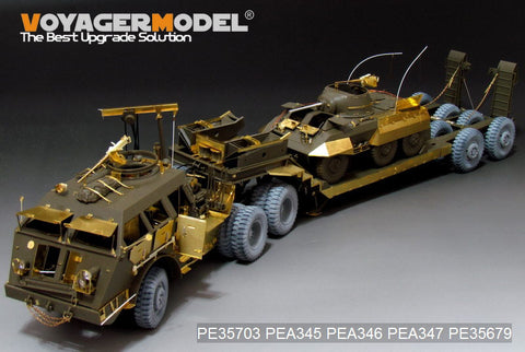 Voyager model metal etching sheet PE35703 external basic retrofit of M25 Dragon Trailer in World War II (with Tian Gong 35230)