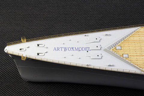 Artwox model wooden deck for Hobby boss 86506 French Navy Dun KIR battleship wooden deck AW10138