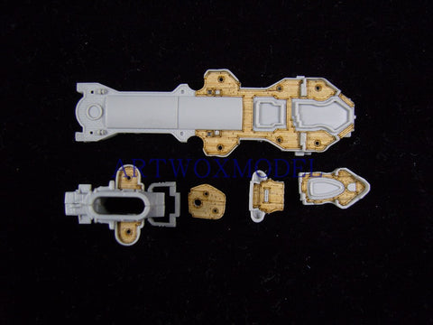 Artwox model wooden deck for Trumpeter 05767 German cruiser Eugen Prince 1945 wooden deck AW20033