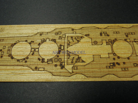 Artwox model wooden deck for Fujimi 420257 Japanese Battleship Birui Wood Deck AW2001 5